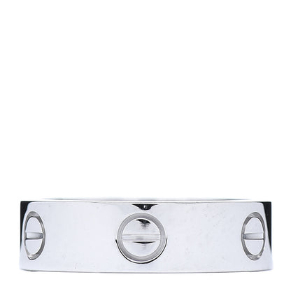 Cartier 18K White Gold 6mm LOVE Ring 59 8.75 1 of 5