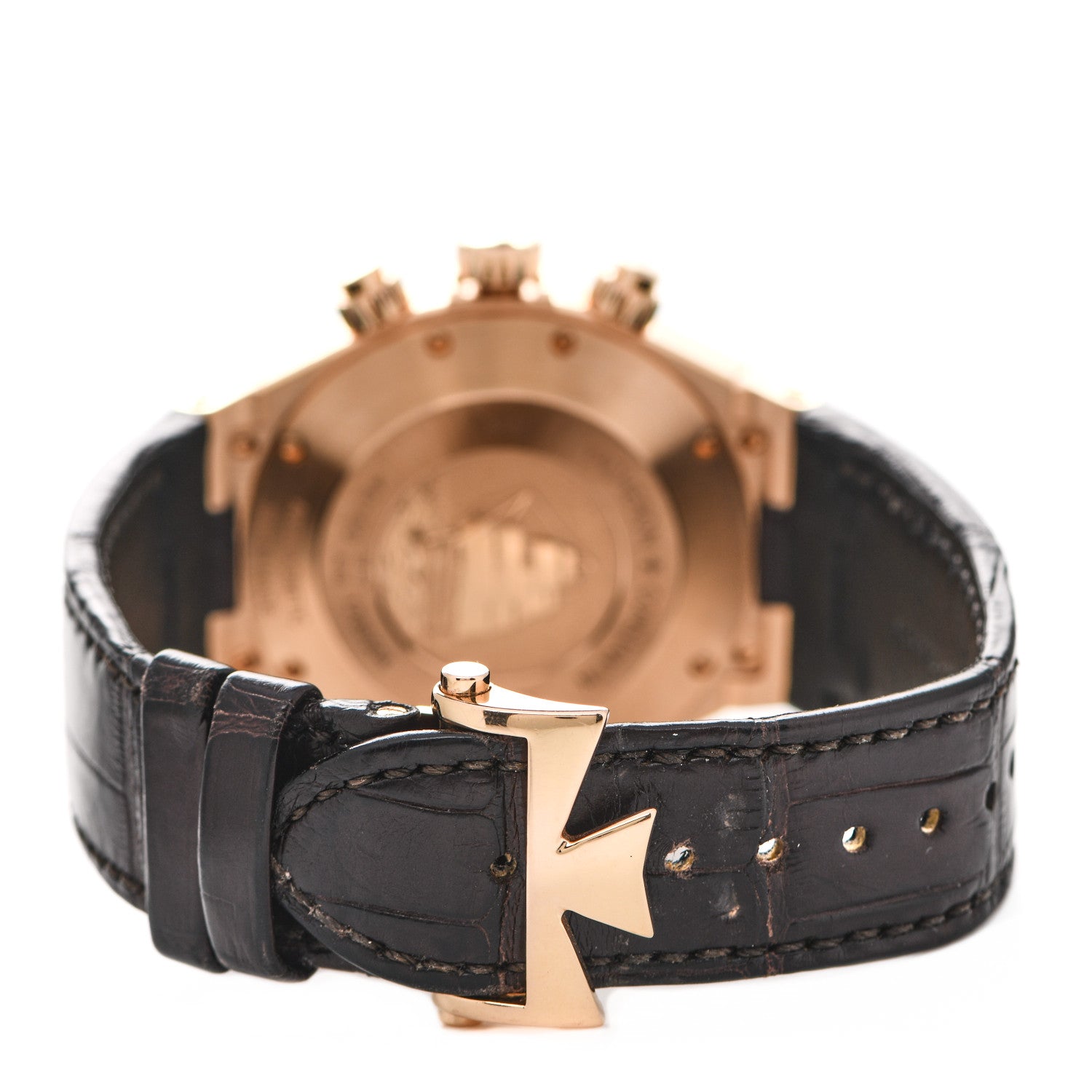 Vacheron Constantin 18K Pink Gold Alligator 42mm Overseas Automatic Watch 49150 3 of 5