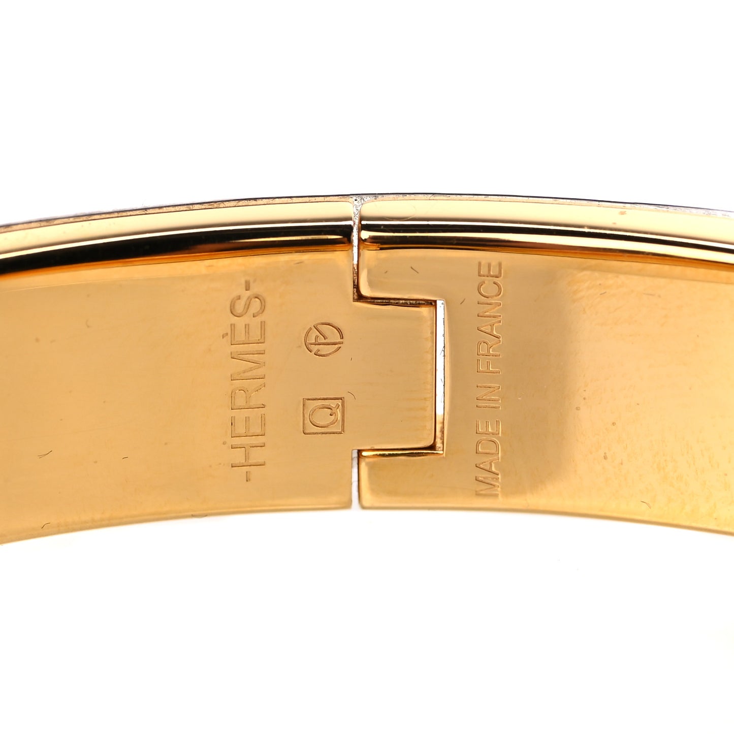 Enamel Narrow Clic Clac H Bracelet PM Black