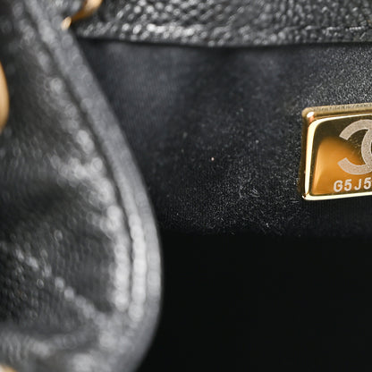 Chanel Caviar Quilted Small Chanel 25 Handbag Black 7 of 11