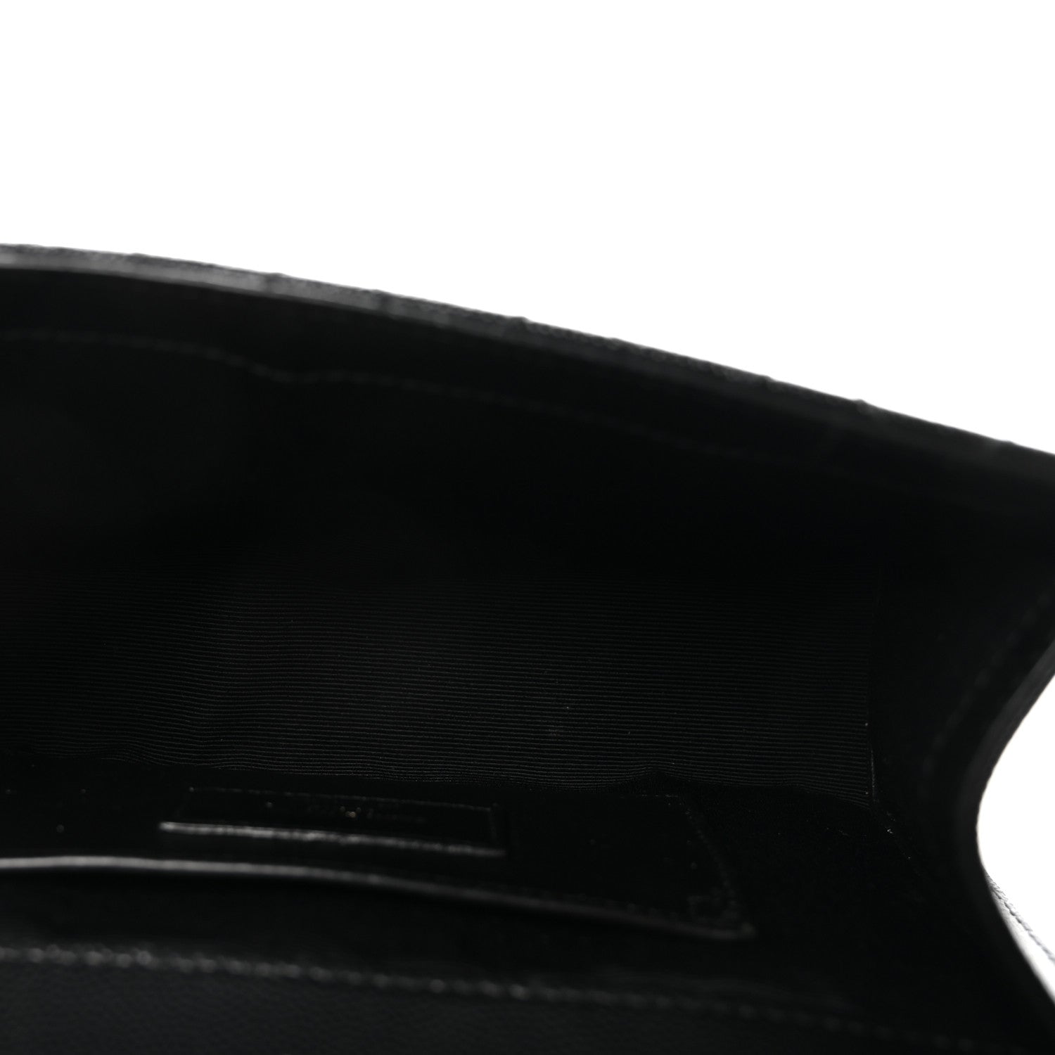 Saint Laurent Grain De Poudre Textured Mixed Matelasse Triquilt Small Monogram Monochrome Satchel Black 5 of 9