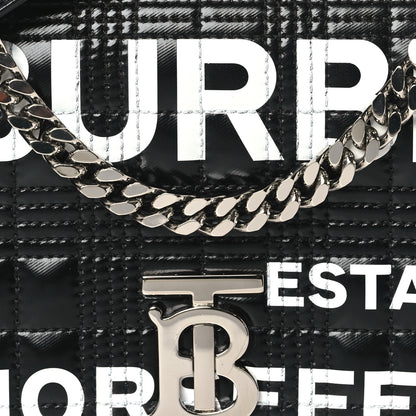 Burberry Patent Quilted Horseferry Print Small Lola Bag Black 7 of 9