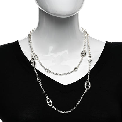 Hermes Sterling Silver Farandole Necklace 120 2 of 5