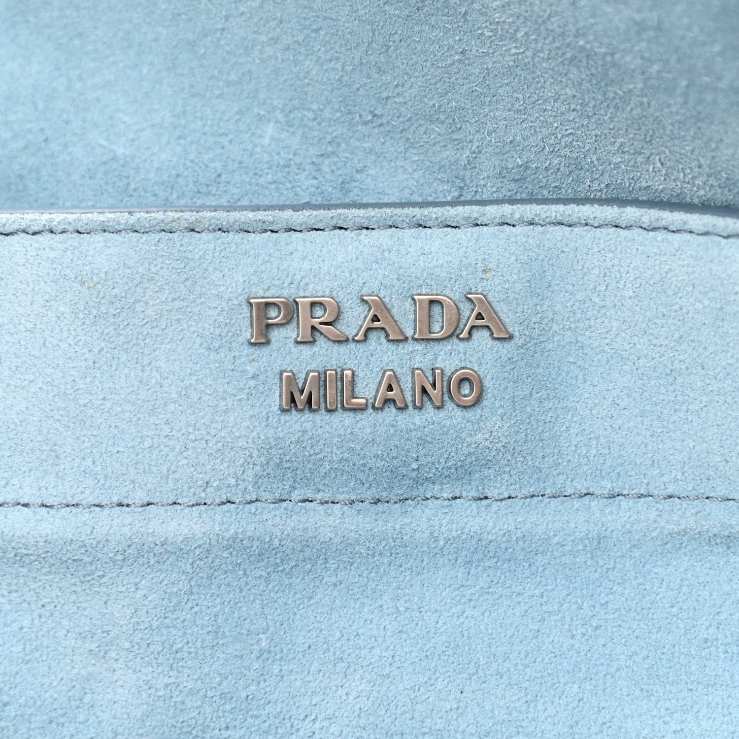 Prada Suede Etiquette Tote Bruciato Astrale 6 of 11