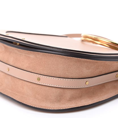Chloe Calfskin Suede Medium Nile Bracelet Bag Biscotti Beige 9 of 10