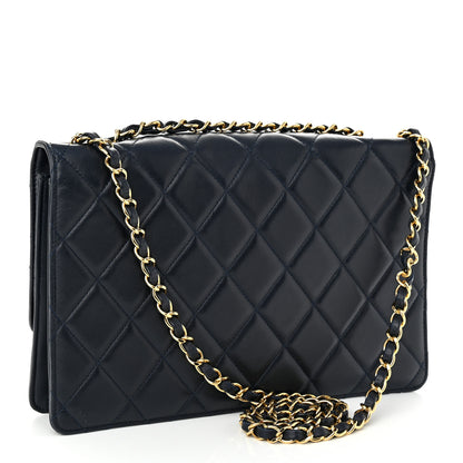 Chanel Lambskin Quilted Large Golden Class Flap Navy 3 of 12