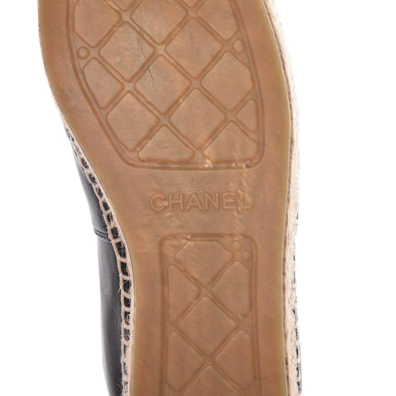 Chanel Lambskin CC Espadrilles 38 Black 10 of 12