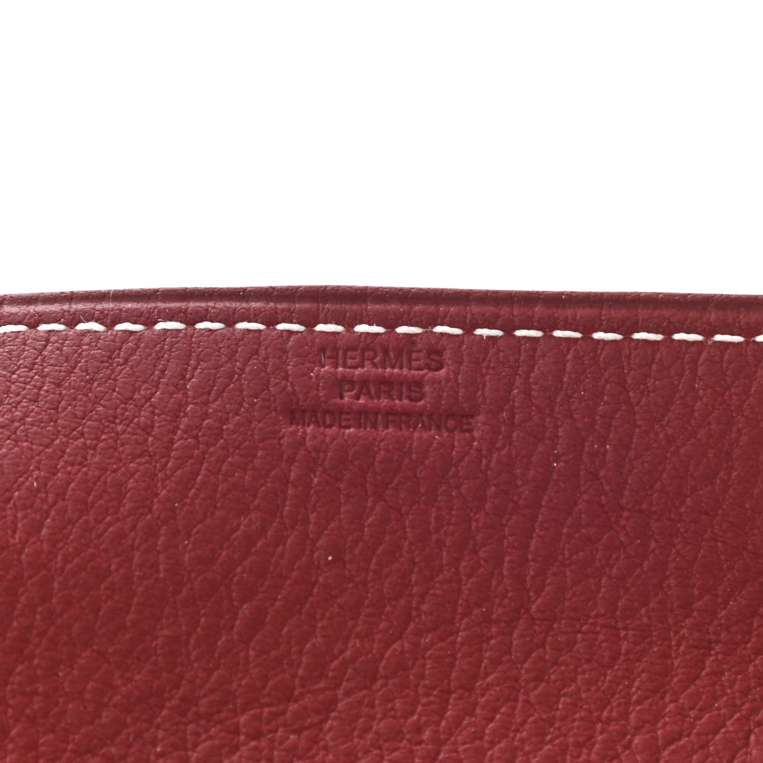 Hermes Taurillon Clemence Felt Bridge Mises et Relances Change Tray Orange Rouge H 5 of 5
