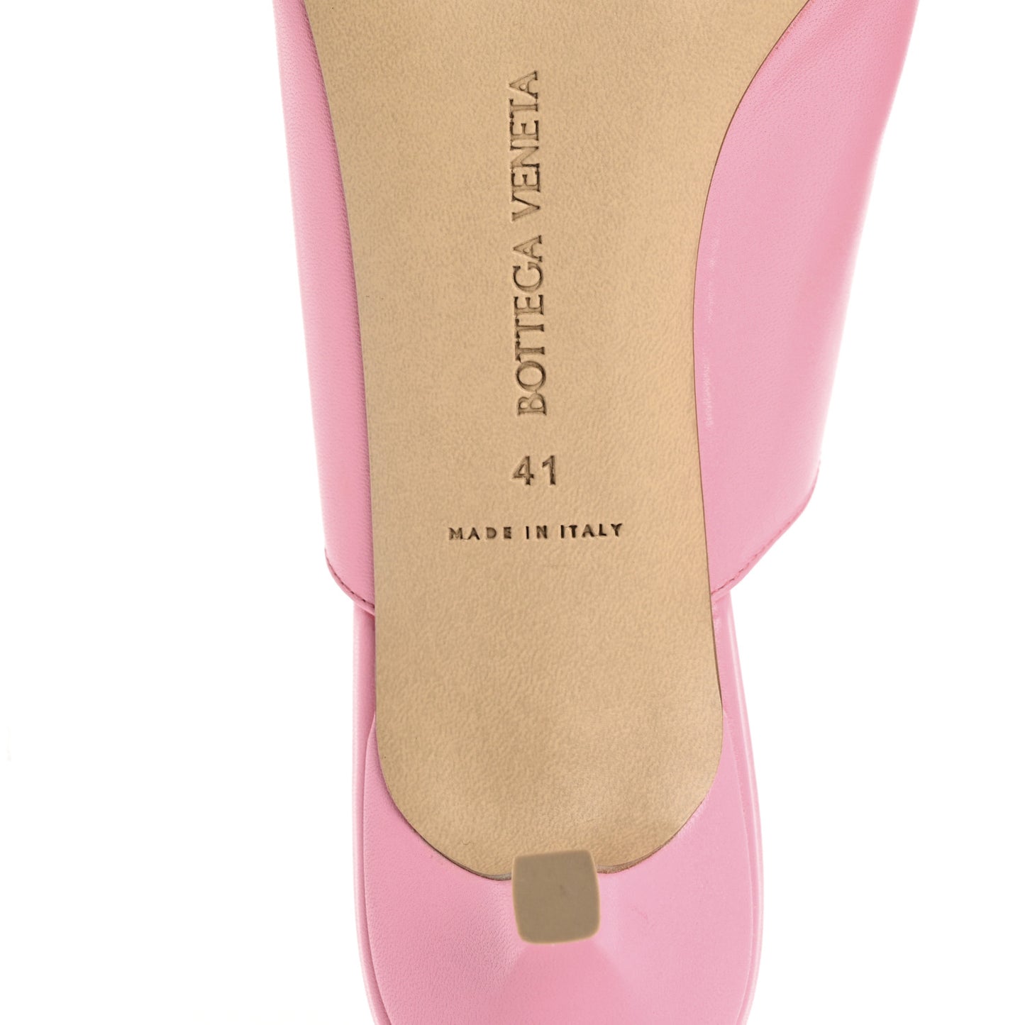 Lambskin Stretch Mule 40mm Sandals 41 Blossom