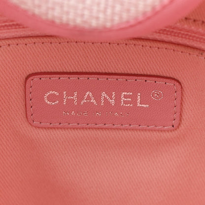 Chanel Woven Straw Raffia Medium Deauville Tote Pink 6 of 11