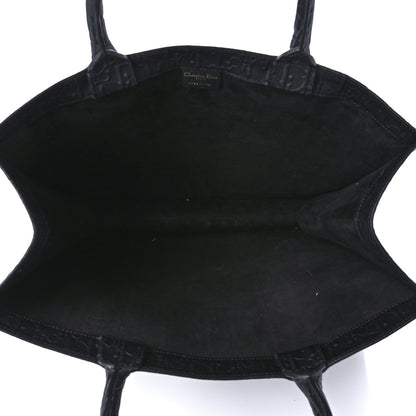Christian Dior Oblique Calfskin Embossed Book Tote Black 5 of 9