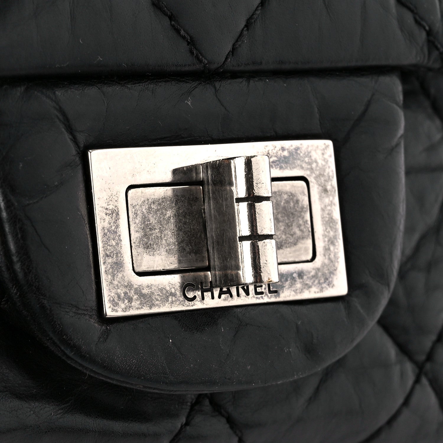 Chanel Aged Calfskin Quilted 2.55 Reissue 227 Flap Black 7 of 11