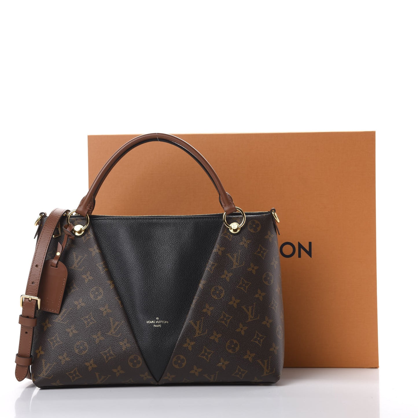 Monogram V Tote MM Black
