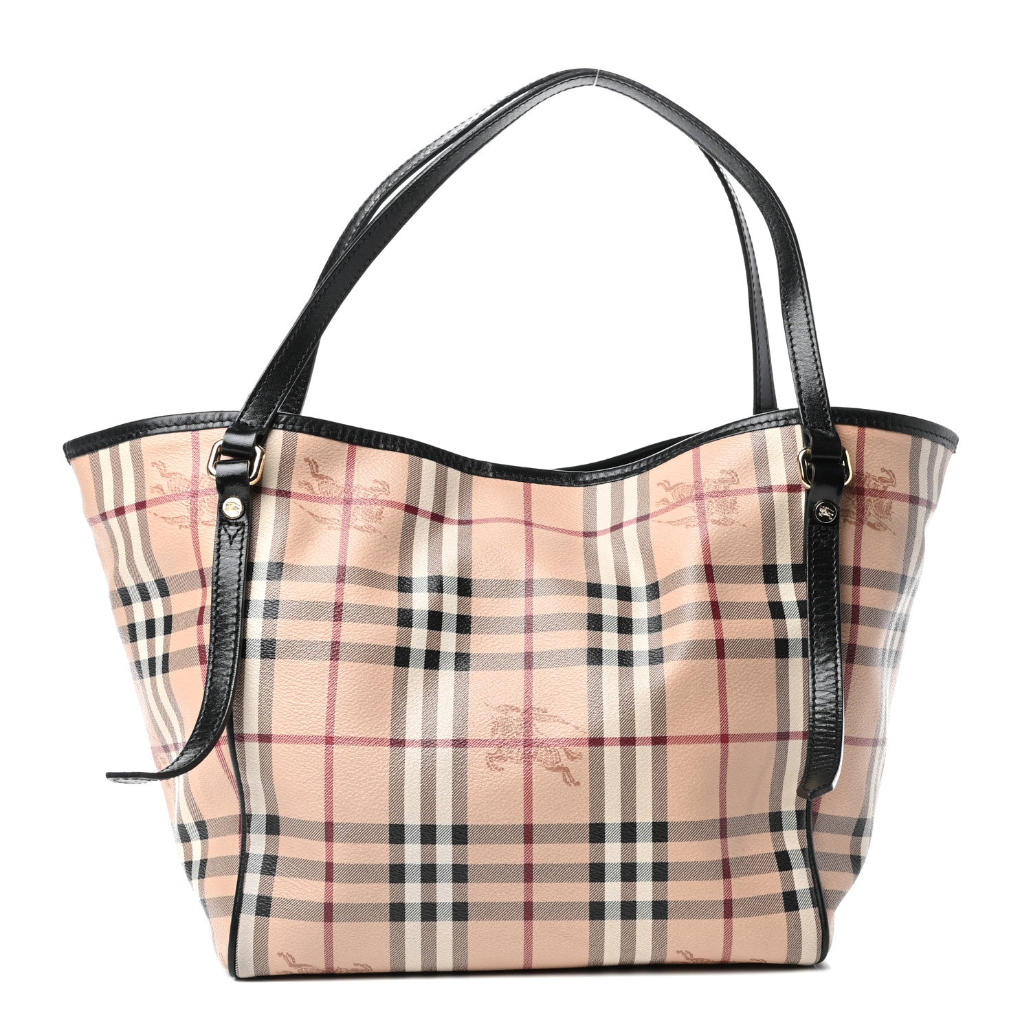 Burberry Haymarket Check Small Canterbury Tote Black 1 of 8