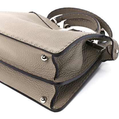 Fendi Cuoio Romano Selleria Chamois Small Peekaboo I SEE U Satchel Corda Camelia Cipria 10 of 11