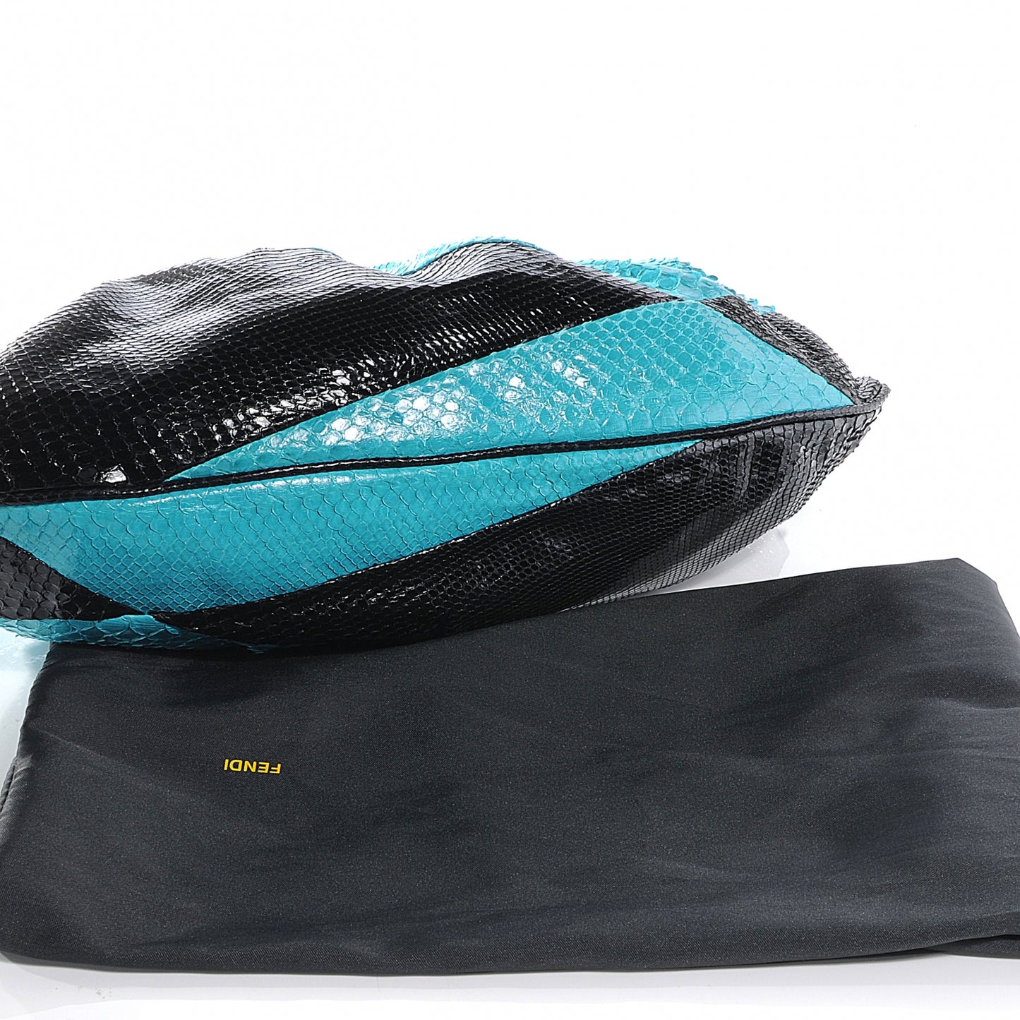 Python To You Convertible Clutch Turquoise