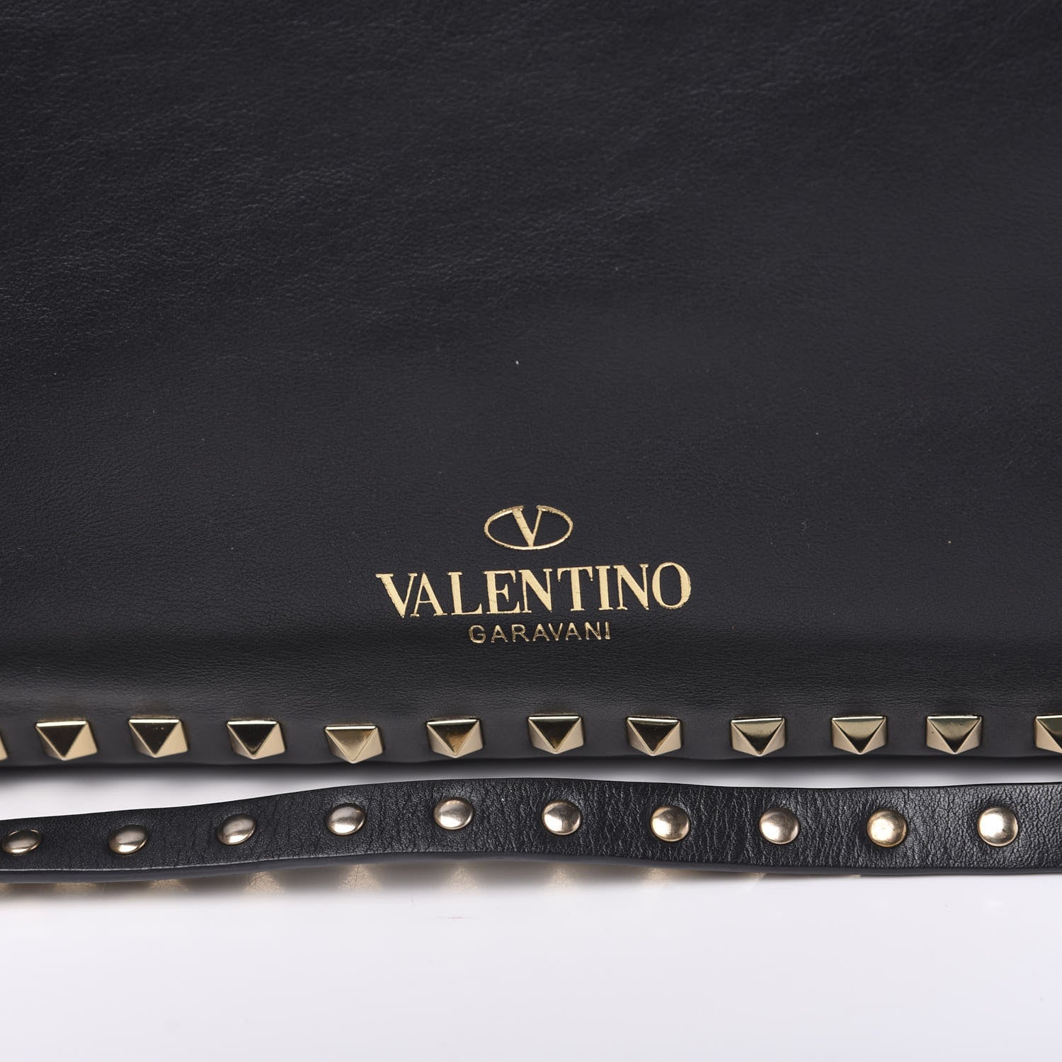 Valentino Garavani Vitello Medium Rockstud Tote Black 10 of 12