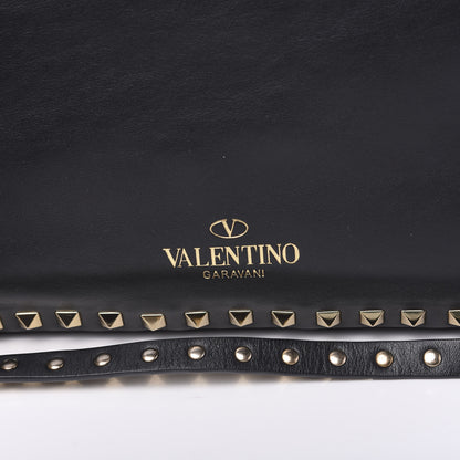 Valentino Garavani Vitello Medium Rockstud Tote Black 10 of 12