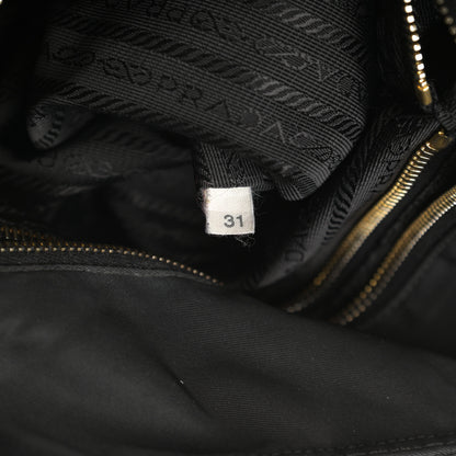 Prada Nylon Vela Grommet Tote Black 7 of 16