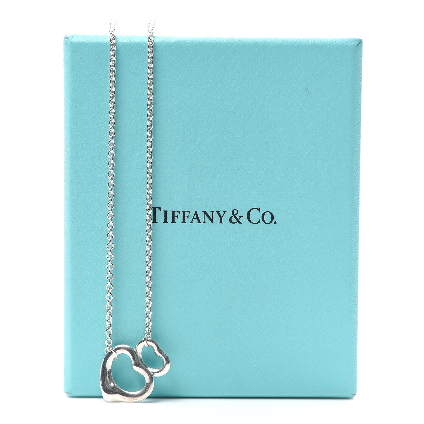 Sterling Silver Elsa Peretti Open Heart Lariat Necklace