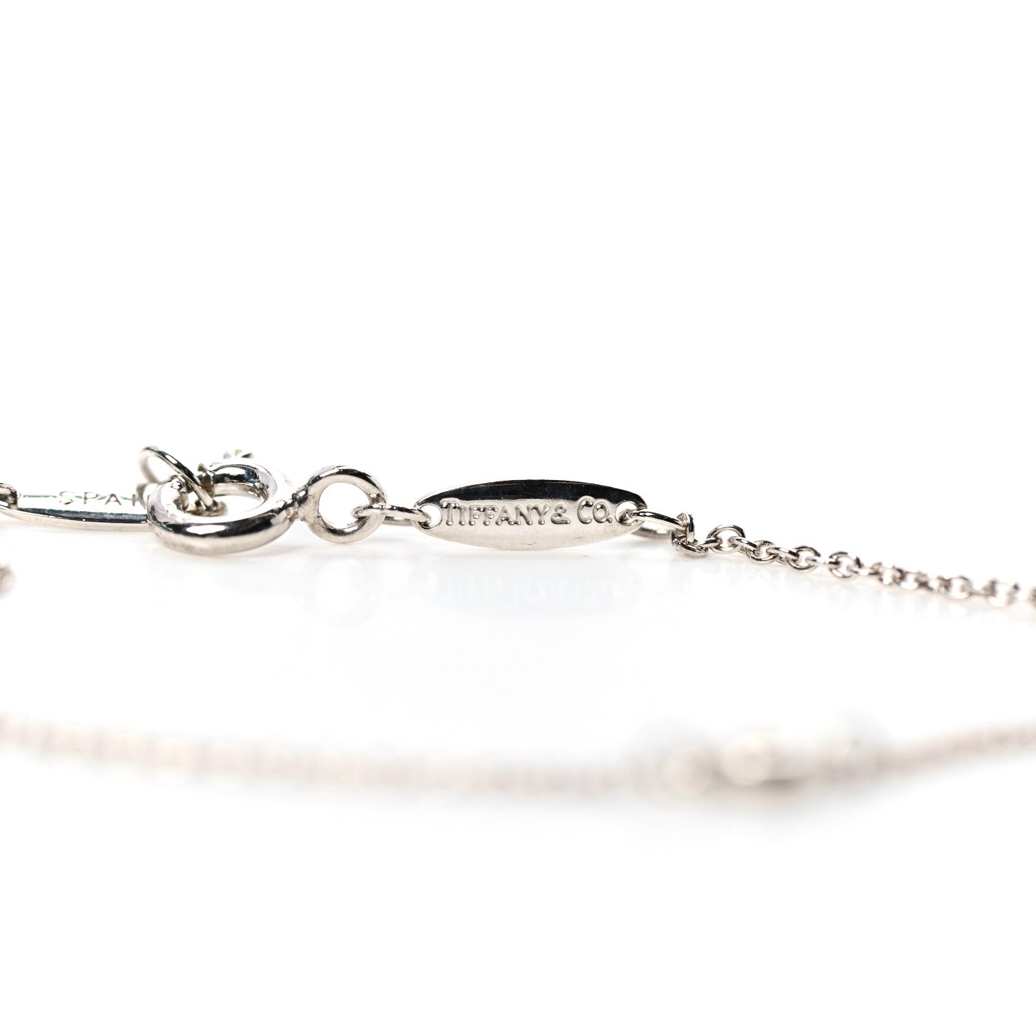 Tiffany Sterling Silver Diamond .09ct Elsa Peretti Diamonds By The Yard Bracelet 5 of 8