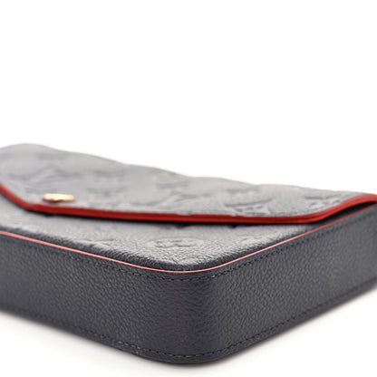 Louis Vuitton Empreinte Pochette Felicie Chain Wallet Marine Rouge 11 of 11