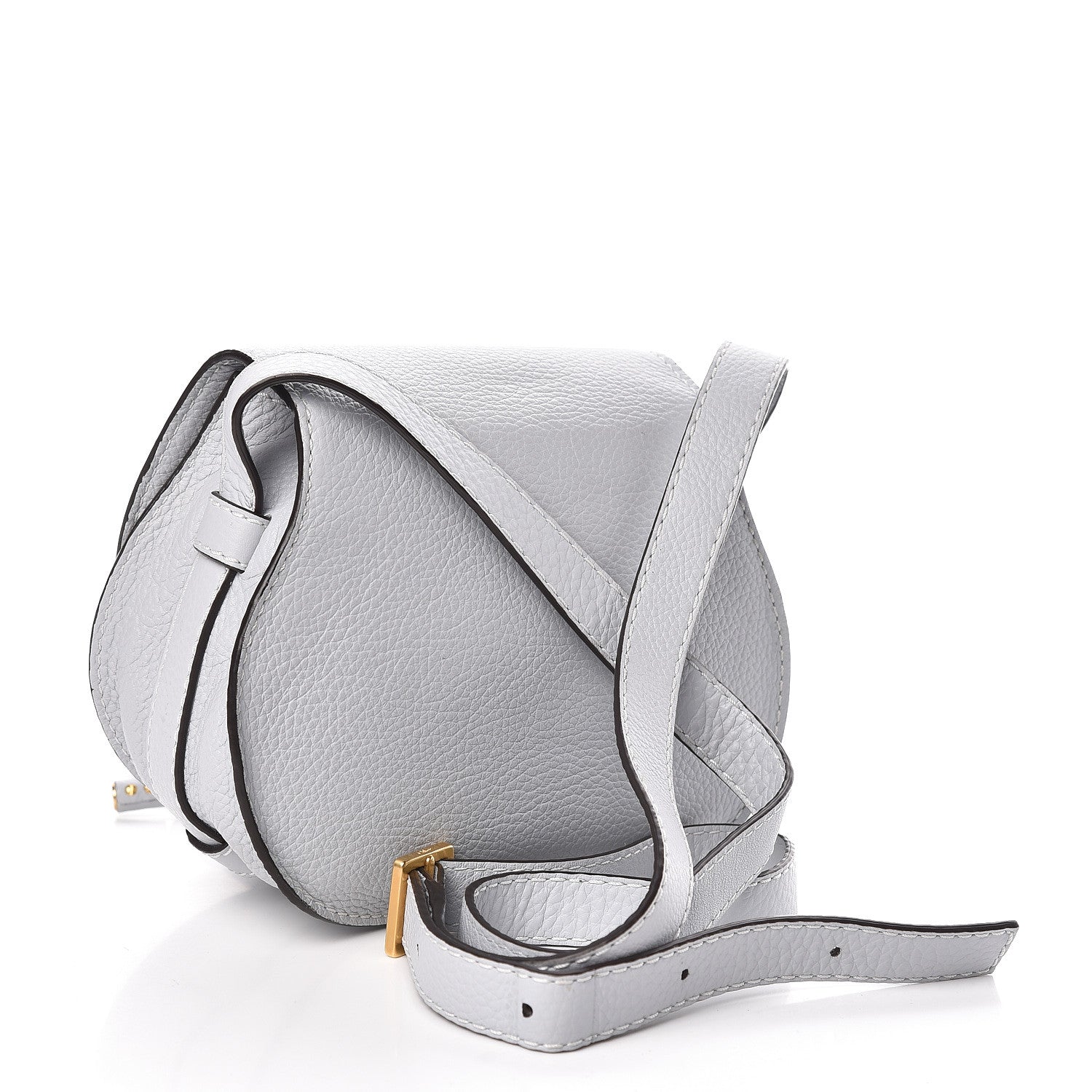 Chloe Calfskin Mini Marcie Round Crossbody Bag Airy Grey 3 of 10
