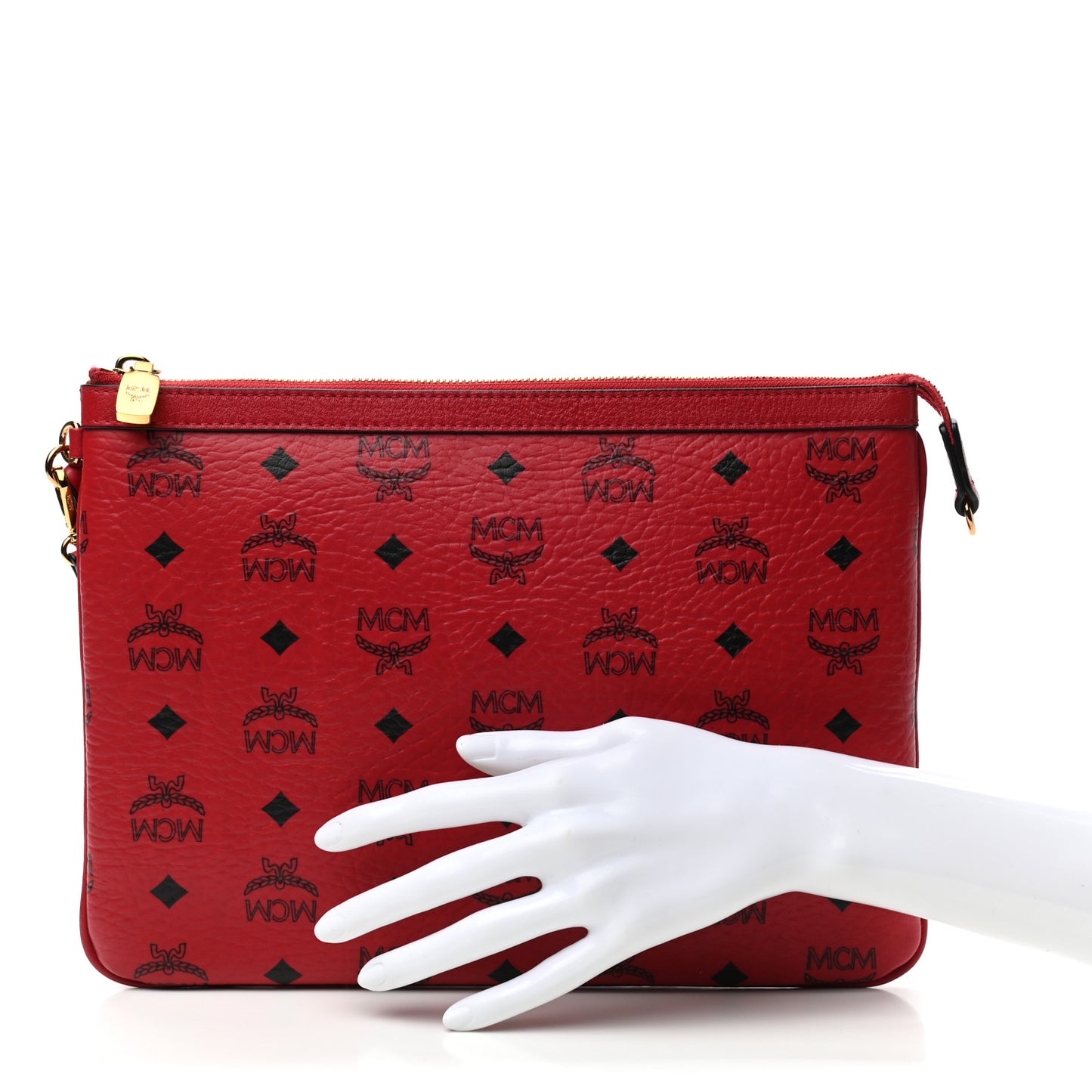 Visetos Liz Shopper Tote Pouch Ruby Red
