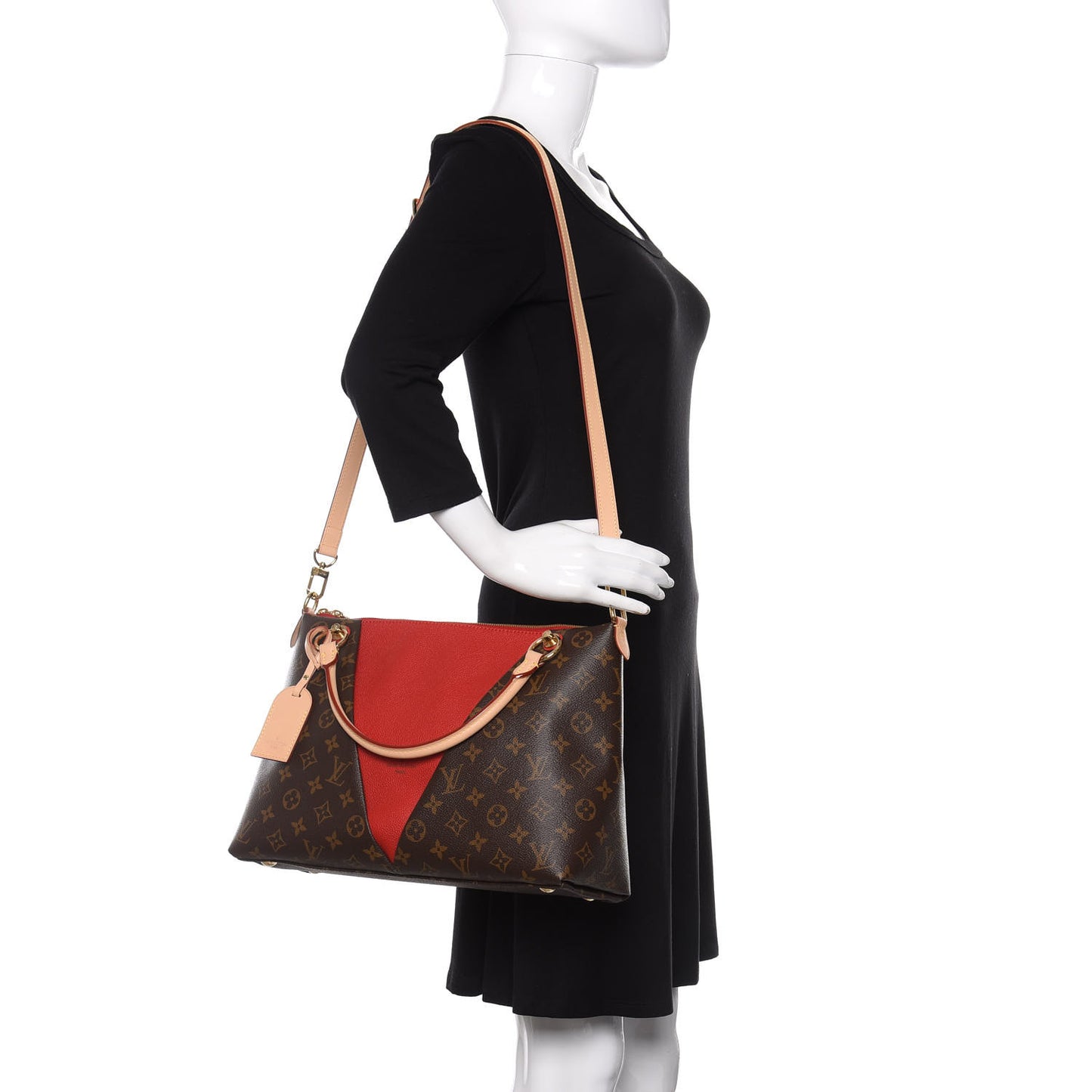 Monogram V Tote MM Cherry