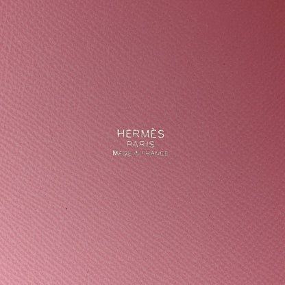 Hermes Epsom Tressage De Cuir Picotin Lock 22 MM Mauve Sylvestre Rouge H Jaune De Naples 6 of 10