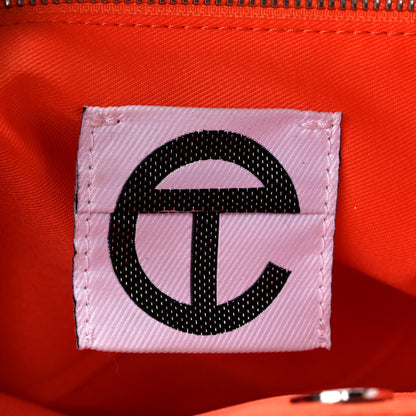 Telfar Vegan Leather Medium Shopping Bag Orange 6 of 9