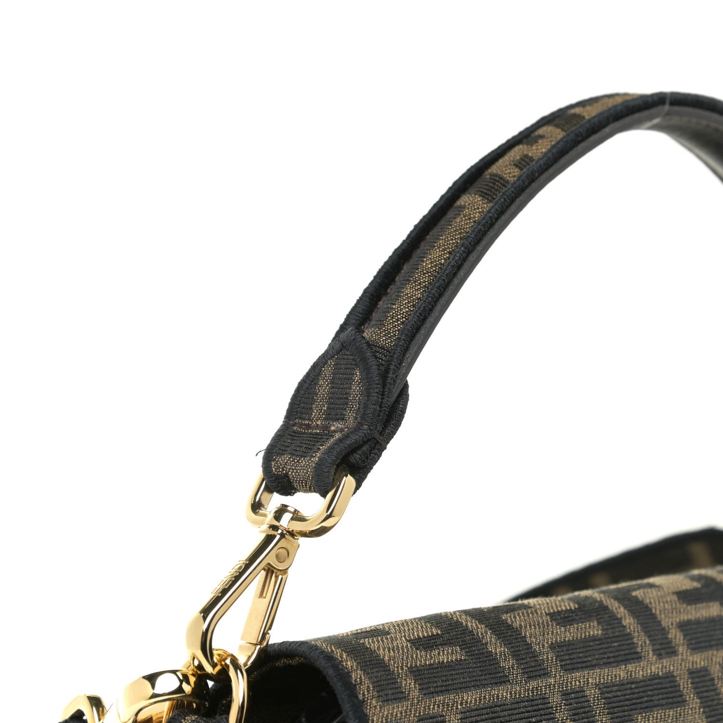Fabric Jacquard FF 1974 Medium Baguette Tobacco Moro Black