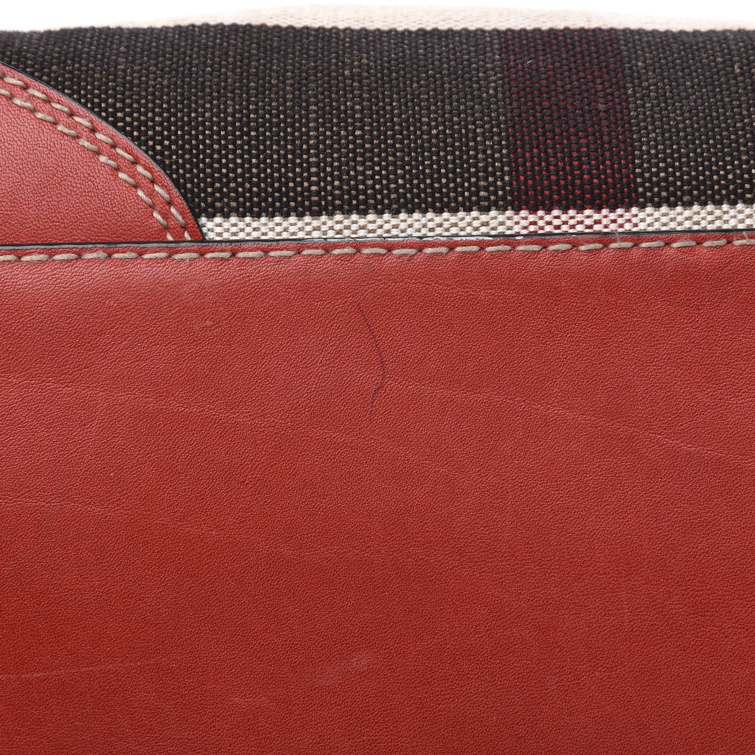 Burberry Canvas Mega Check Medium Maidstone Cadmium Red 10 of 12