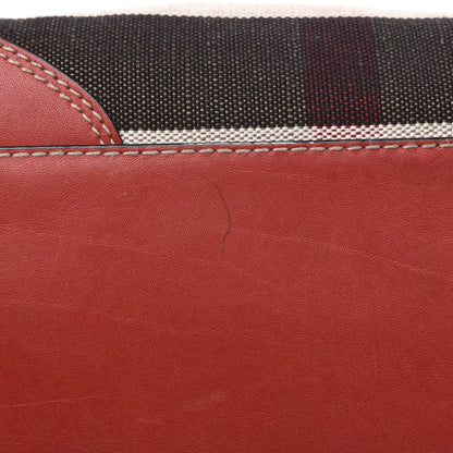 Burberry Canvas Mega Check Medium Maidstone Cadmium Red 10 of 12