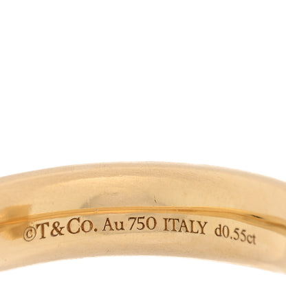 Tiffany 18K Yellow Gold Diamond T T1 Wide Ring 52 6 4 of 5