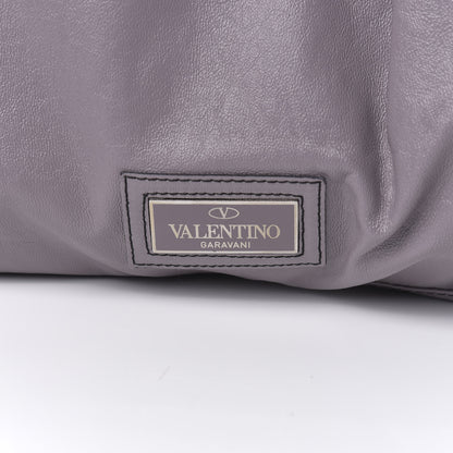 Valentino Garavani Patent Lacca Large Nuage Bow Hobo Lilac 10 of 10