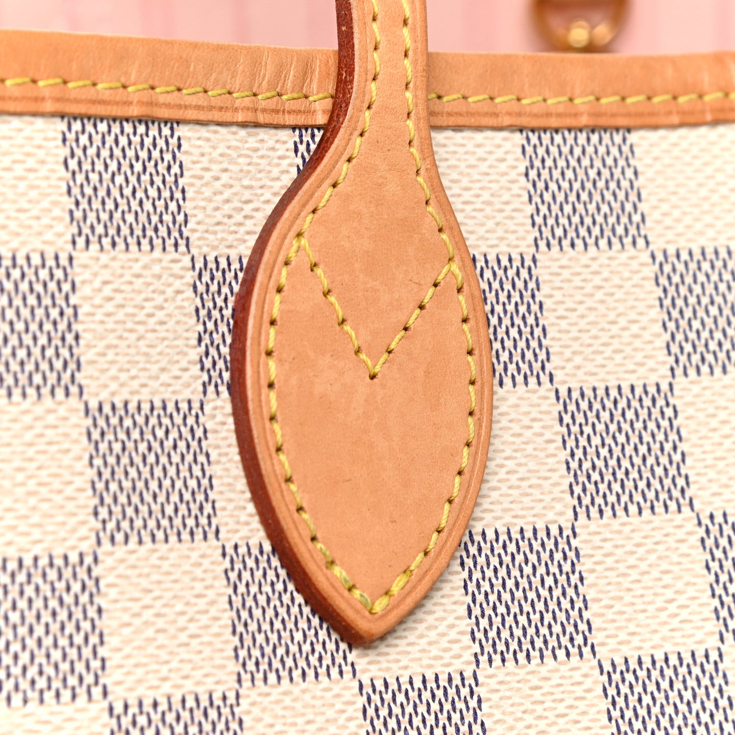 Damier Azur Neo Neverfull MM Rose Ballerine