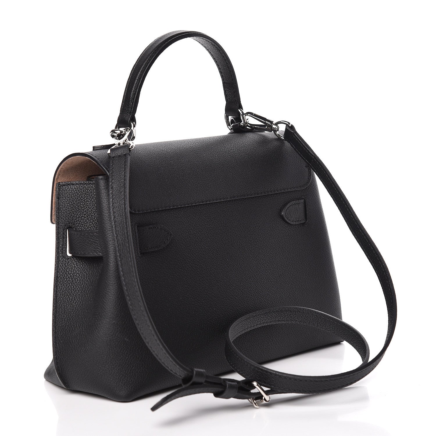 Louis Vuitton Calfskin Lockme Ever BB Black 3 of 11