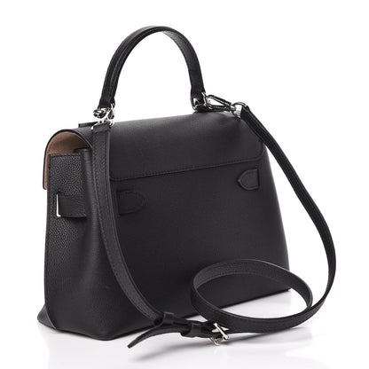 Louis Vuitton Calfskin Lockme Ever BB Black 3 of 11