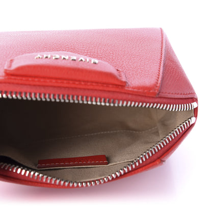 Givenchy Sugar Goatskin Small Antigona Beauty Wristlet Red 5 of 11
