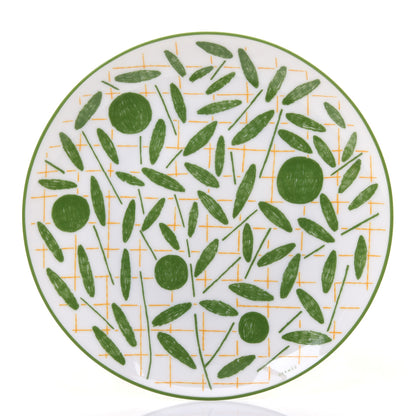 Hermes Porcelain A Walk In The Garden Dessert Plate Set of 2 6 of 7