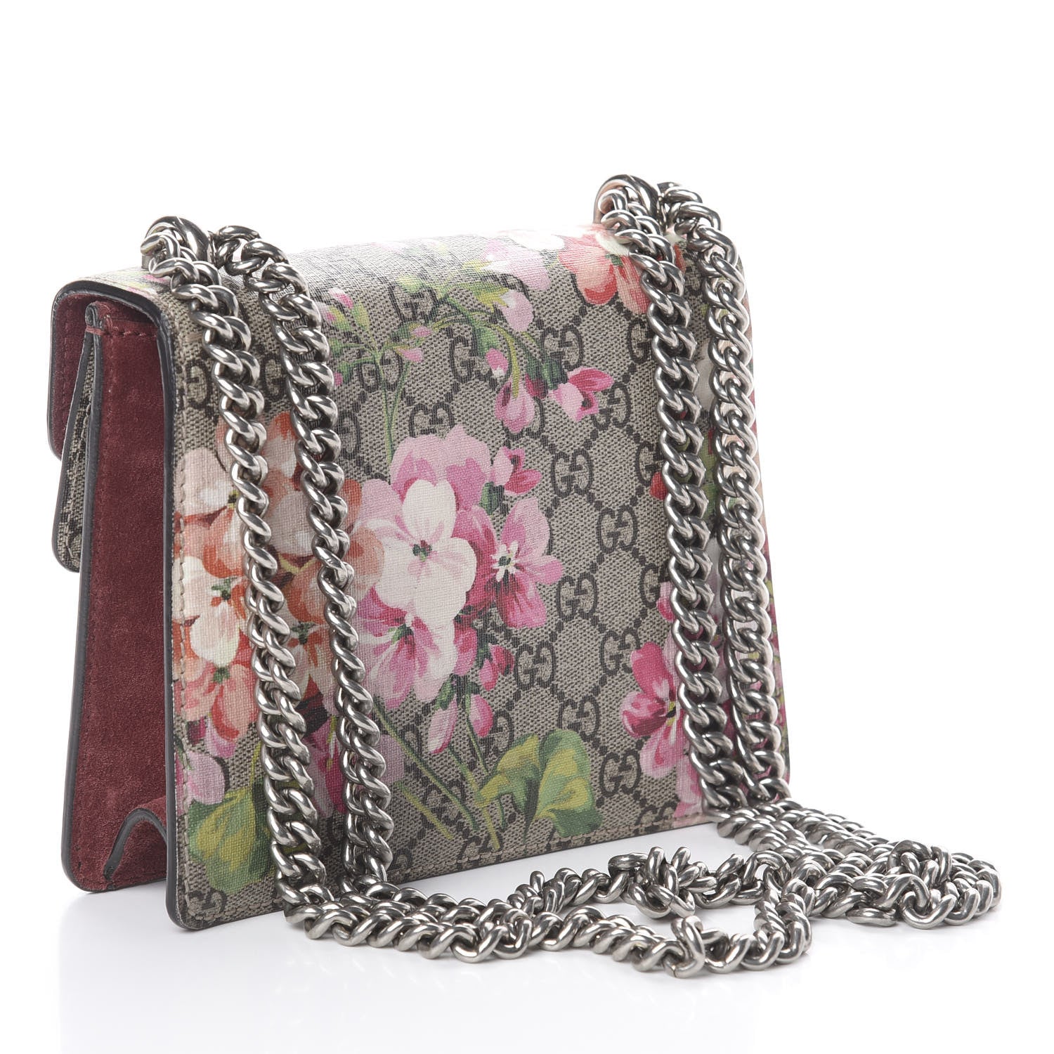 Gucci GG Supreme Monogram Blooms Mini Dionysus Shoulder Bag Beige Multicolor Dry Rose 2 of 7