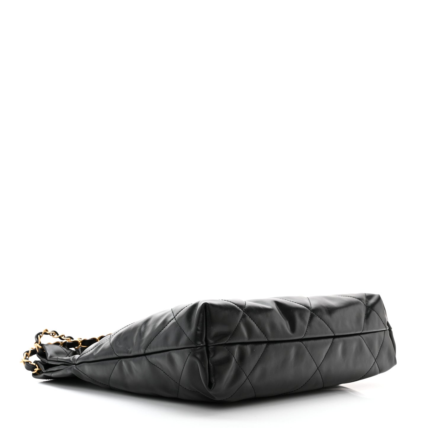 Calfskin Quilted Small Chanel 22 Black