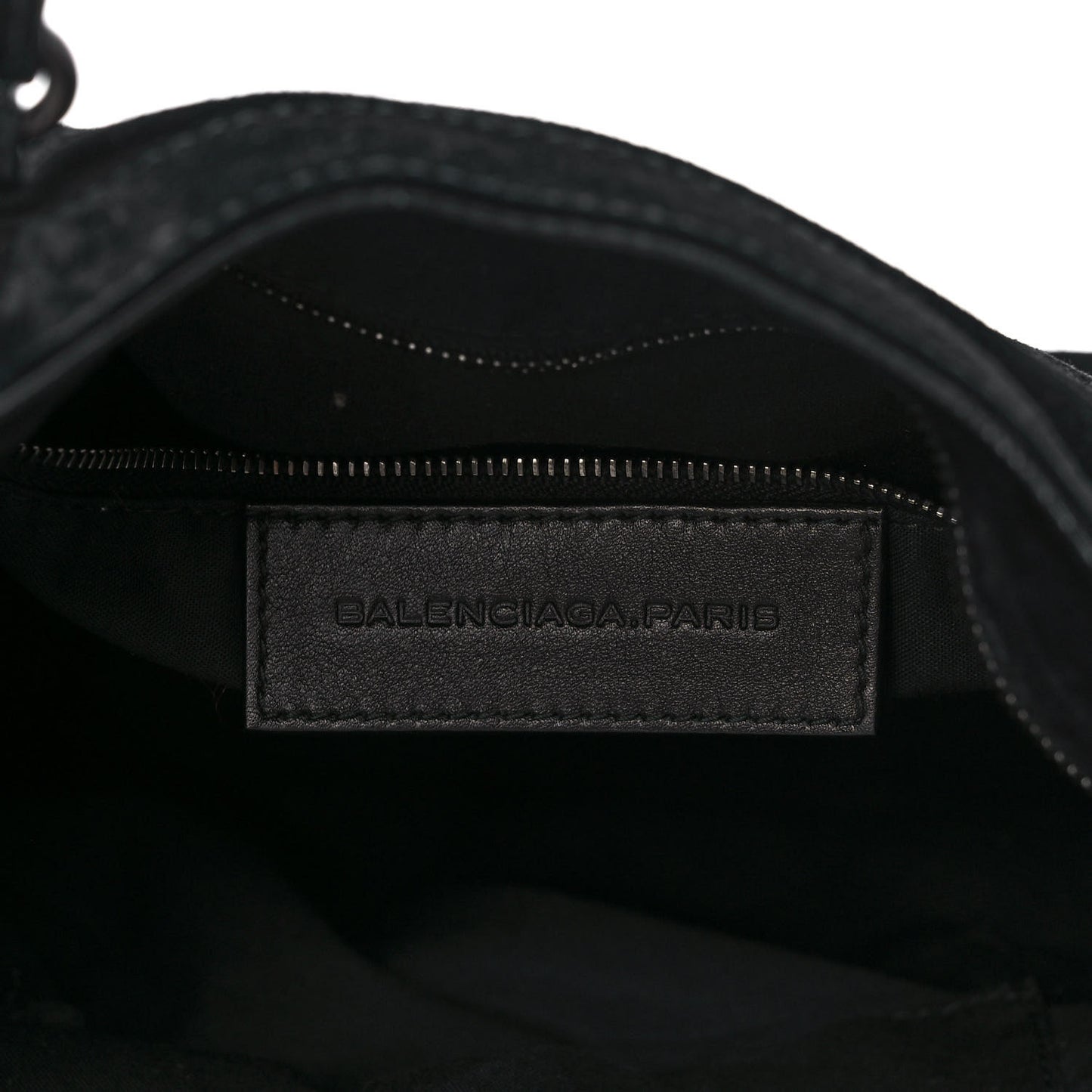 Baby Daim Suede Classic Silver Hardware Velo Black