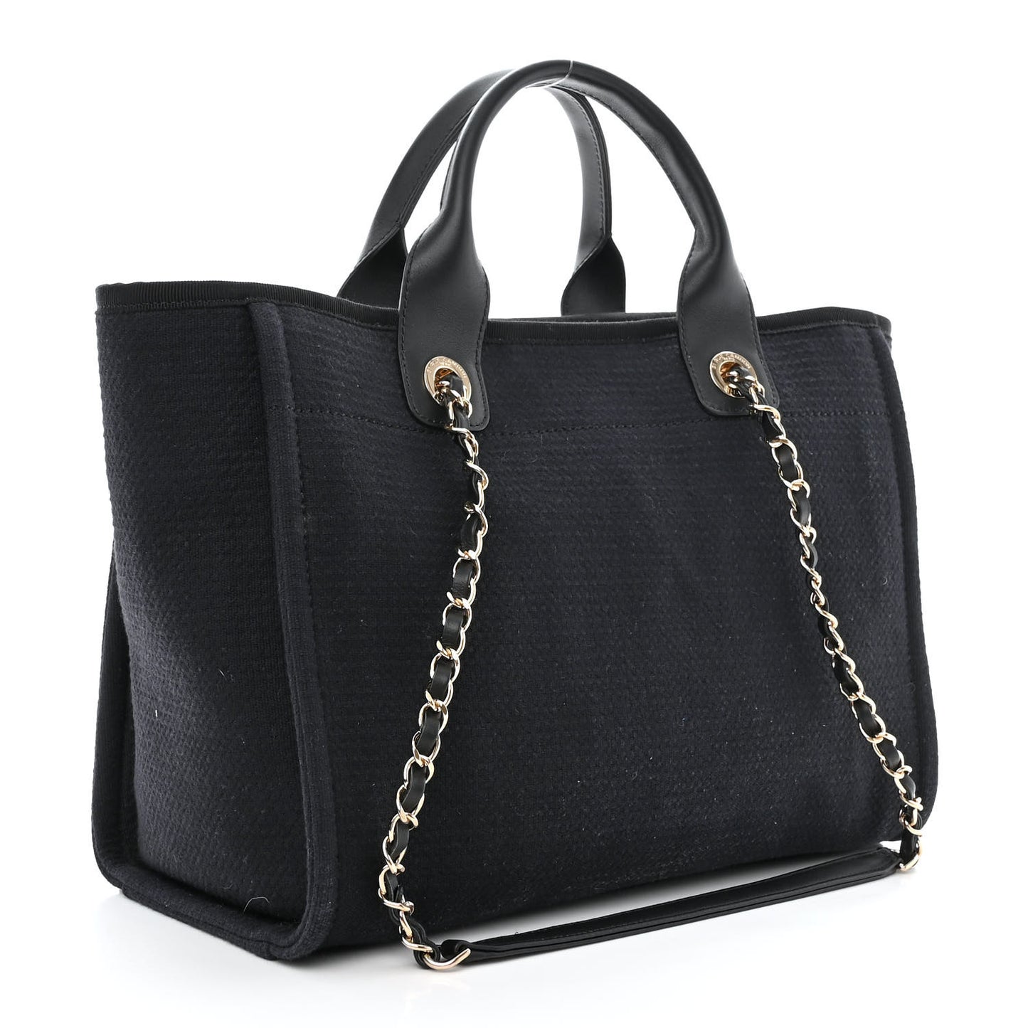 Mixed Fibers Small Deauville Tote Black