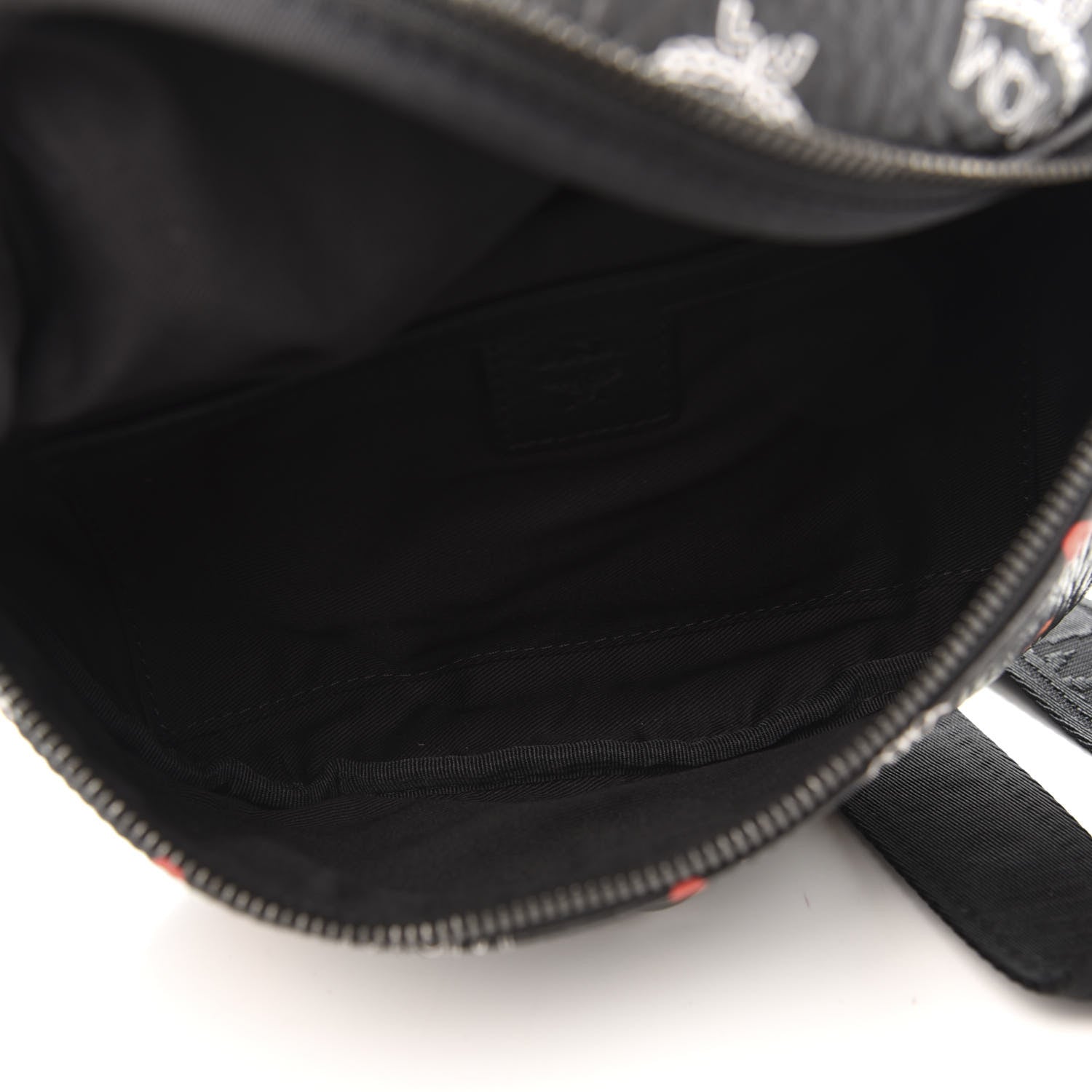 MCM Skyoptic Visetos Small Fursten Belt Bag Diamond Black 5 of 9