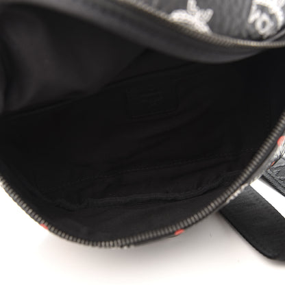 MCM Skyoptic Visetos Small Fursten Belt Bag Diamond Black 5 of 9
