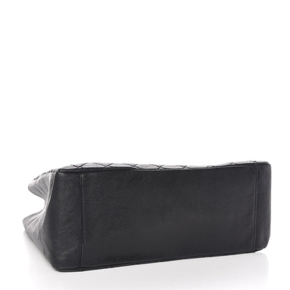 Chanel Calfskin Quilted Grand Shopping Tote GST Black 4 of 13