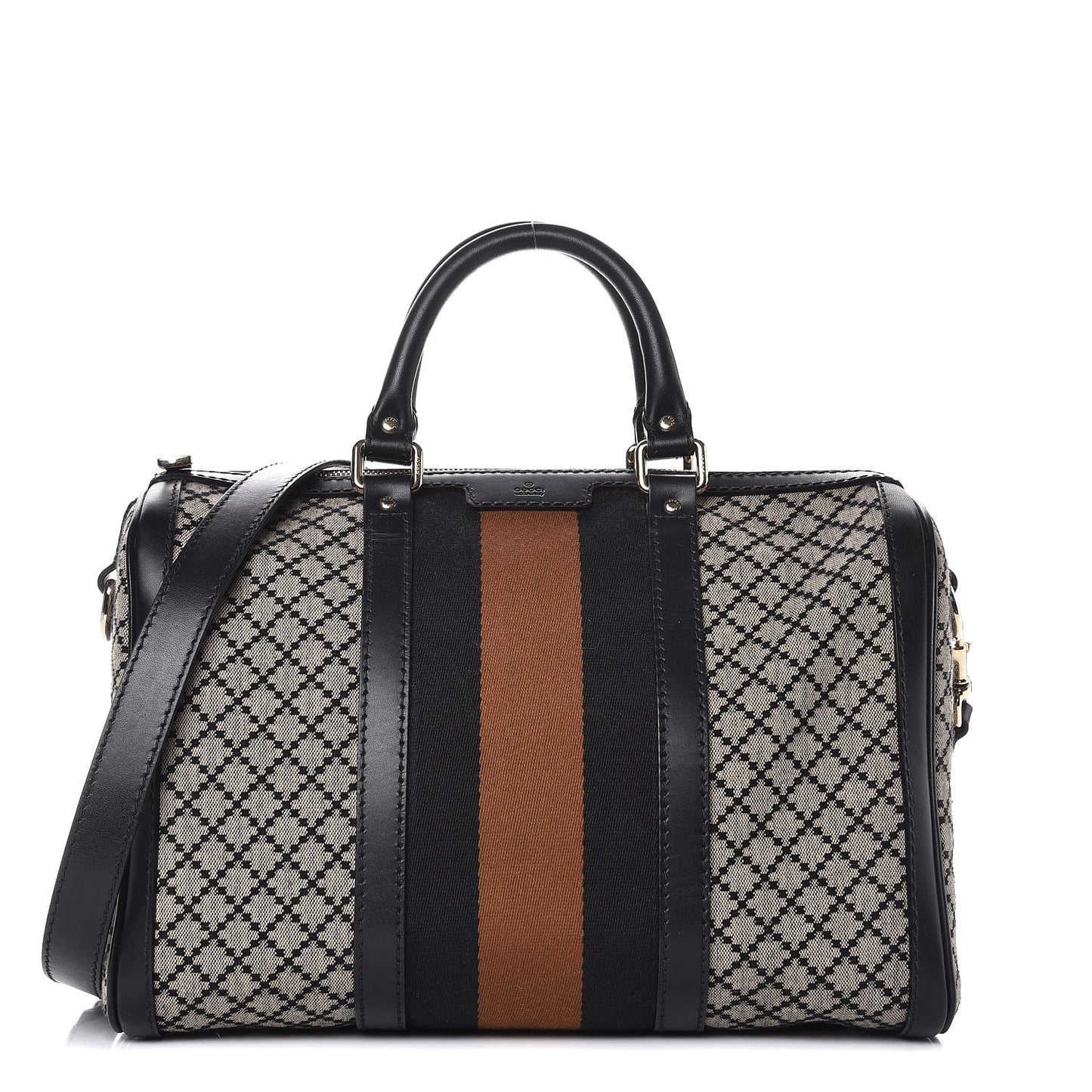 Diamante Vintage Web Medium Boston Black