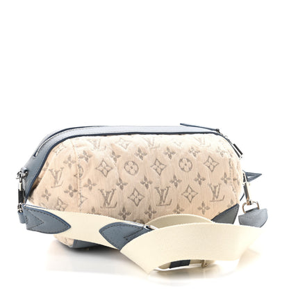Louis Vuitton Monogram Denim Pochette Round Blue 2 of 10